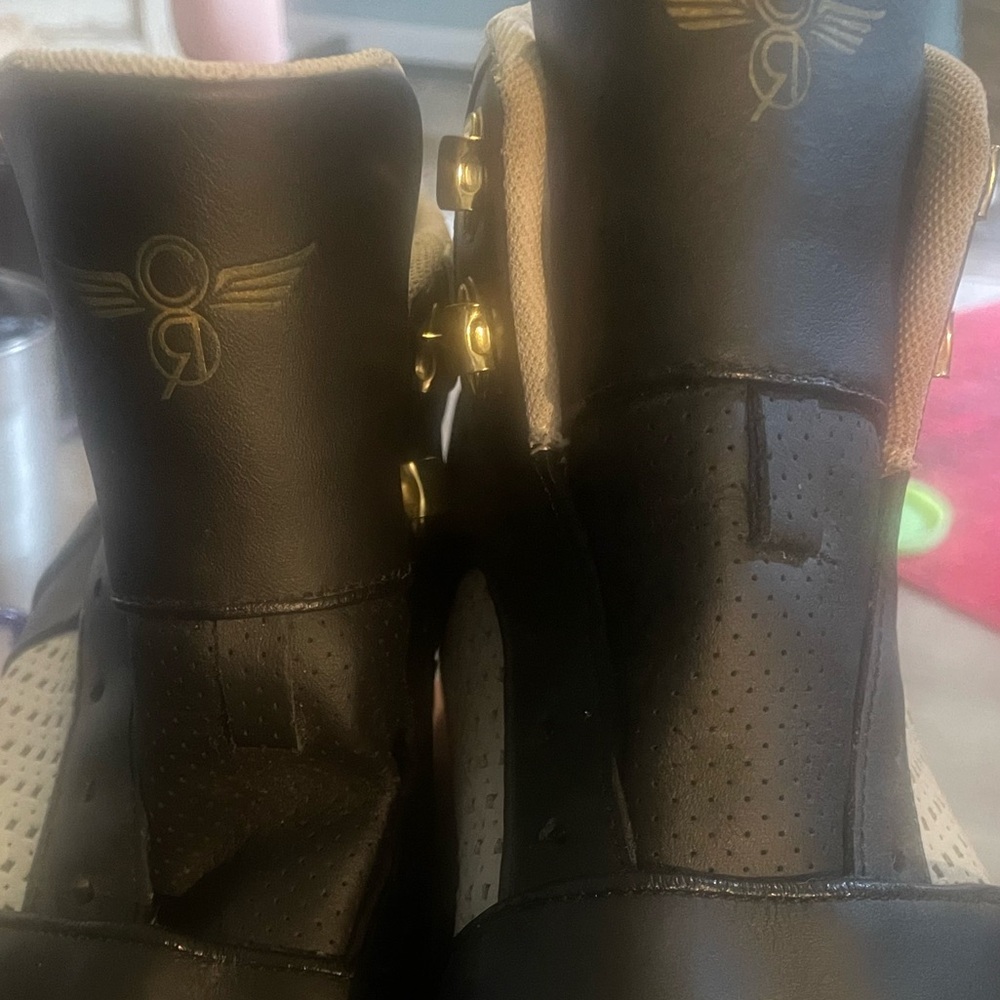 Creative Recreation Black and Gold Athletic Shoes